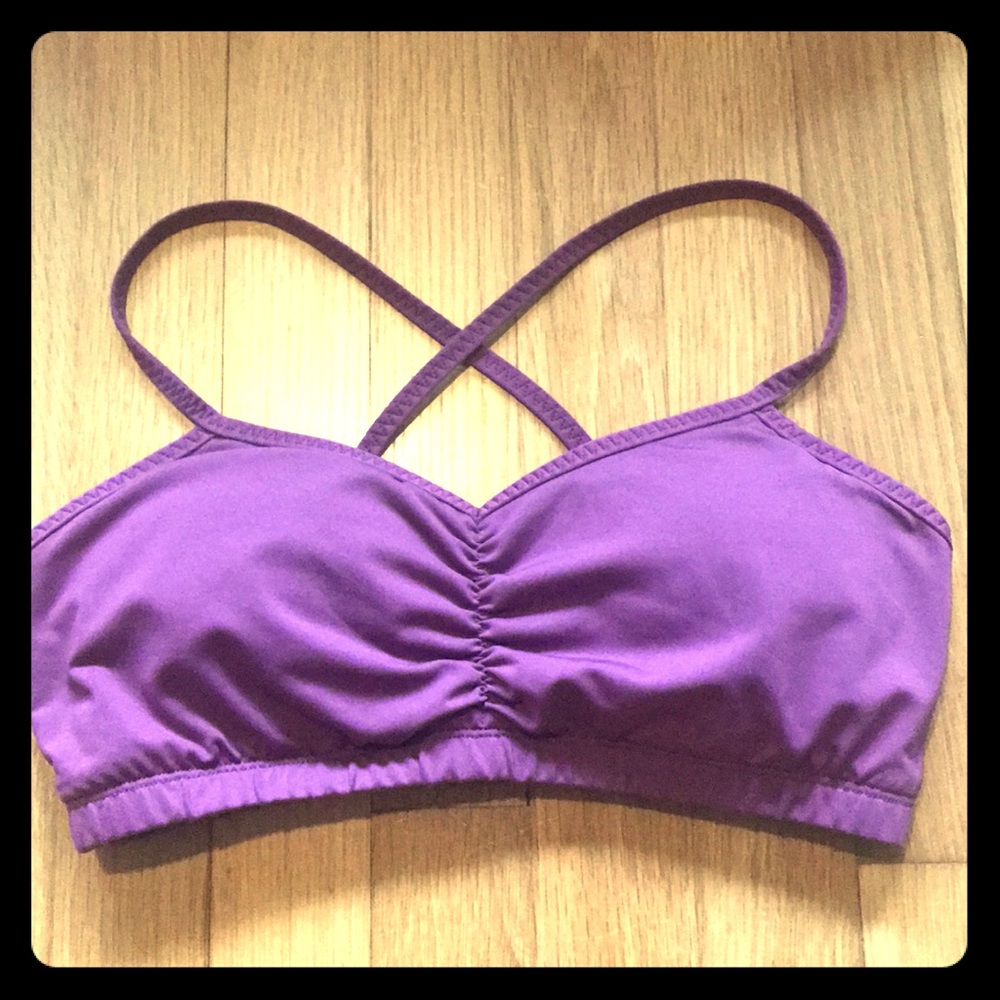 Handful Sports Bra for yoga padded purple